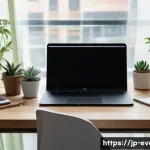 이벤트기획에서 창의력 발휘하는 방법 - A cozy, modern home workspace designed for creative event planning, featuring a tidy wooden desk wit...